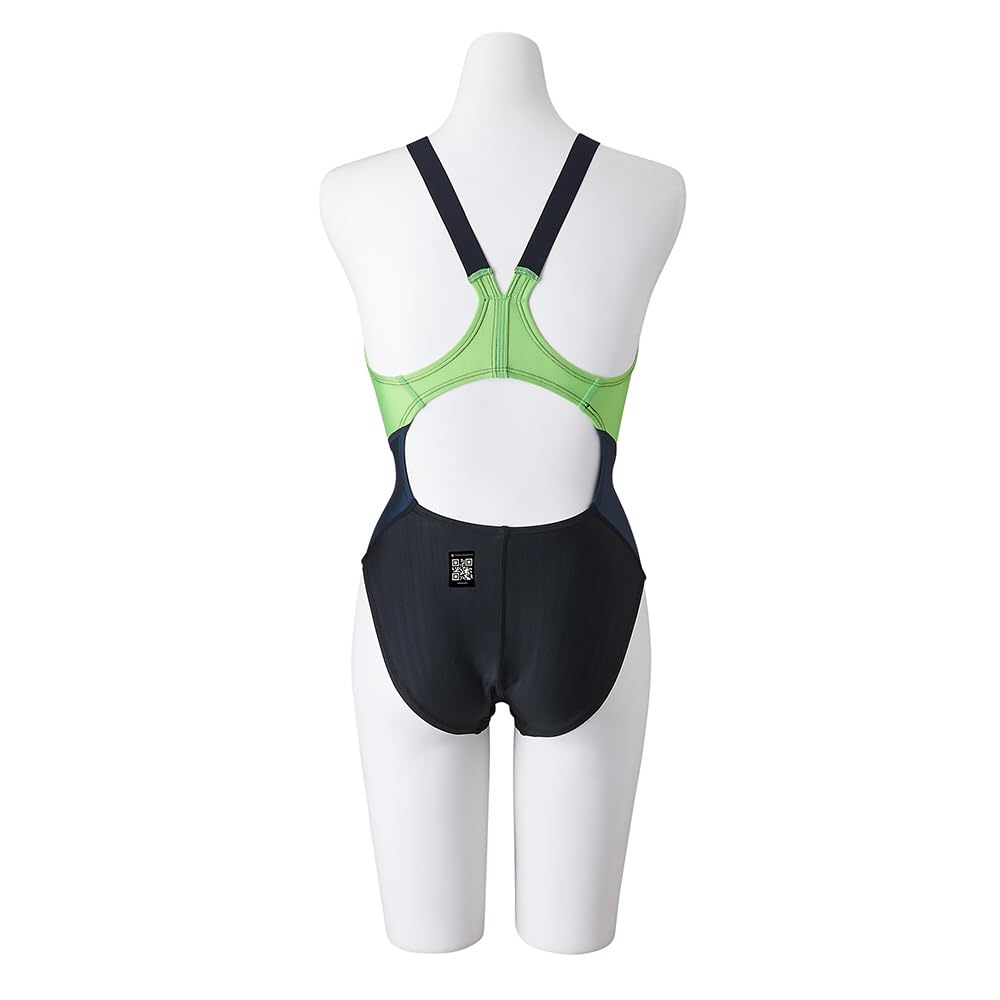 미즈노 MIZUNO 스트림에이스 미디엄컷 수영복 N2MAB220-93 라임 - 상세 이미지 3