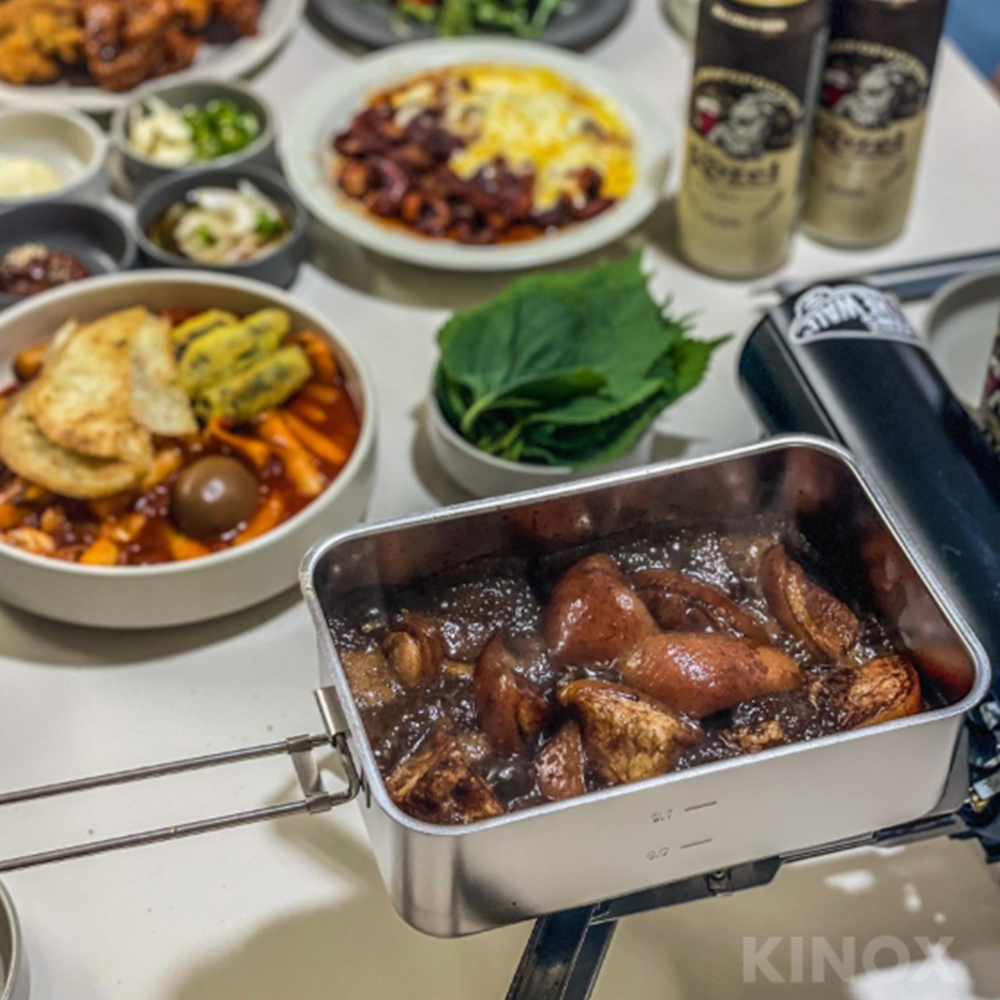 키녹스 캠핑 스테인레스 반합 사각 스텐 반합
