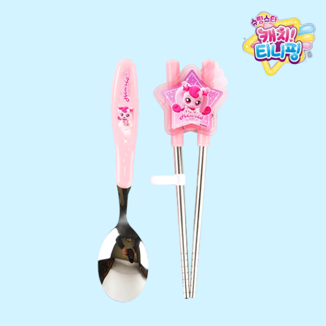 티니핑 수저세트 젓가락 교정 유아 어린이집 식판 어린이 - 메인 이미지