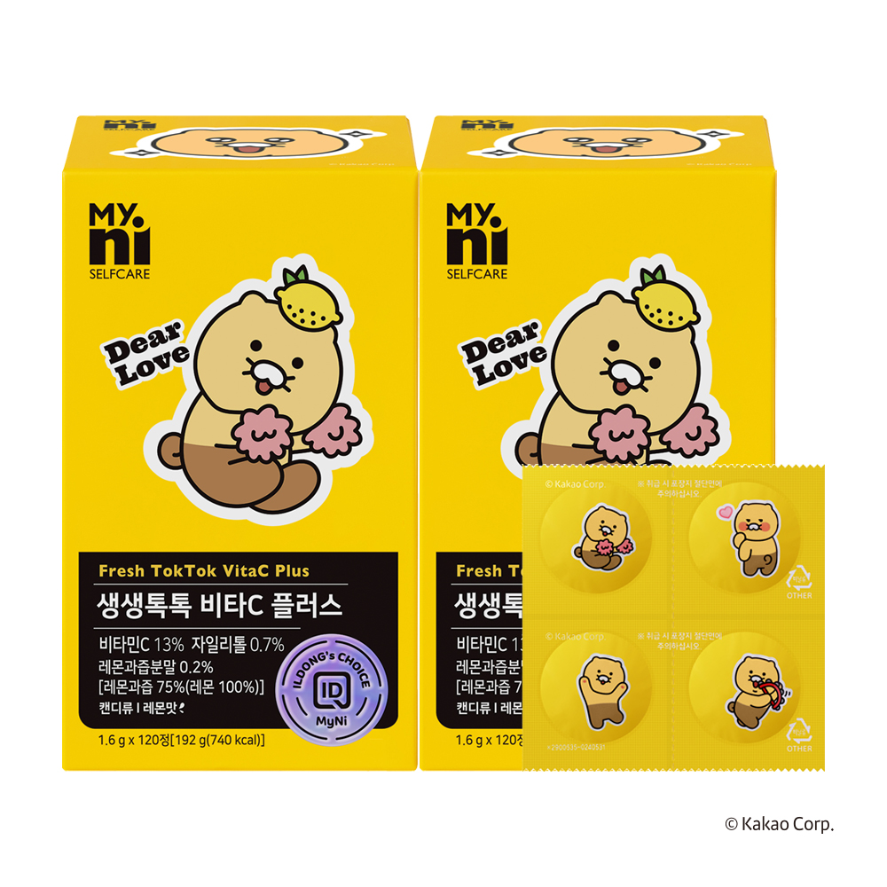 일동제약 마이니 생생톡톡 비타C 플러스 120정 2개 - 상품 이미지