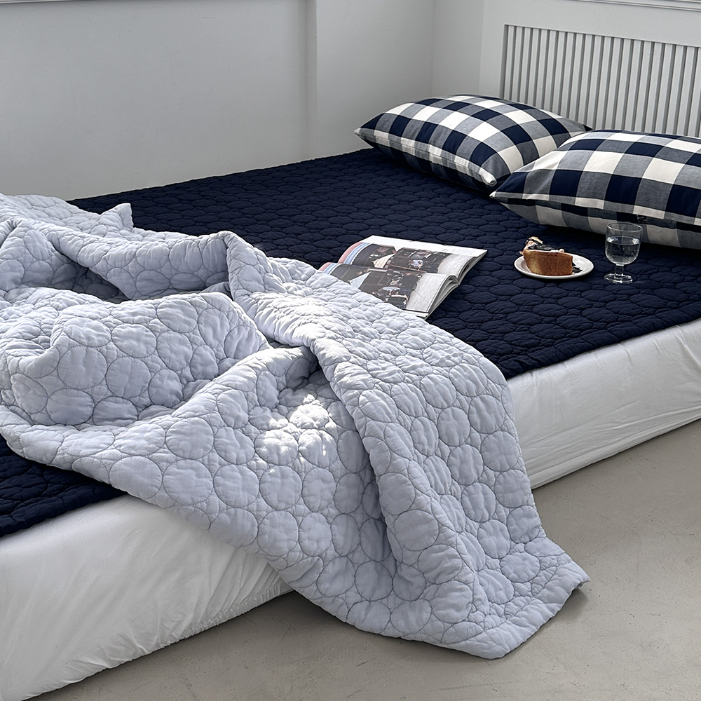 모달 텐셀모달 알러지케어 항균 먼지없는 부드러운 누빔패드 침대패드 위켄드 써클 모달패드