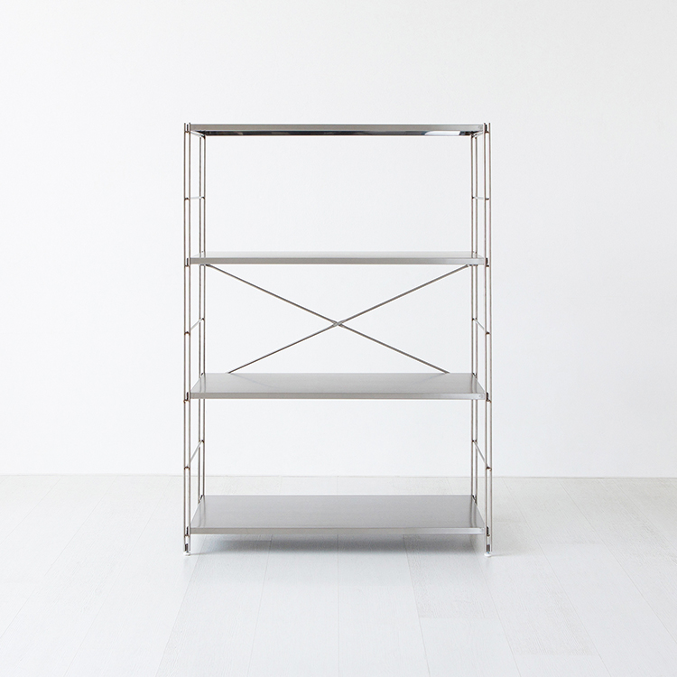 CHAKOC 선반 850 넓은 850x420x1200mm, 4단, 스테인리스 0503.3288