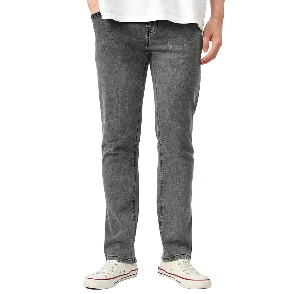 남자 청바지 스판 빅사이즈 그레이 워싱진 HC800-6