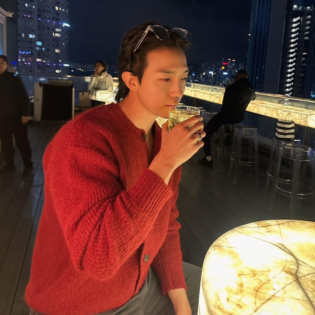 남자라운드가디건 모헤어가디건 - 상세 이미지 2