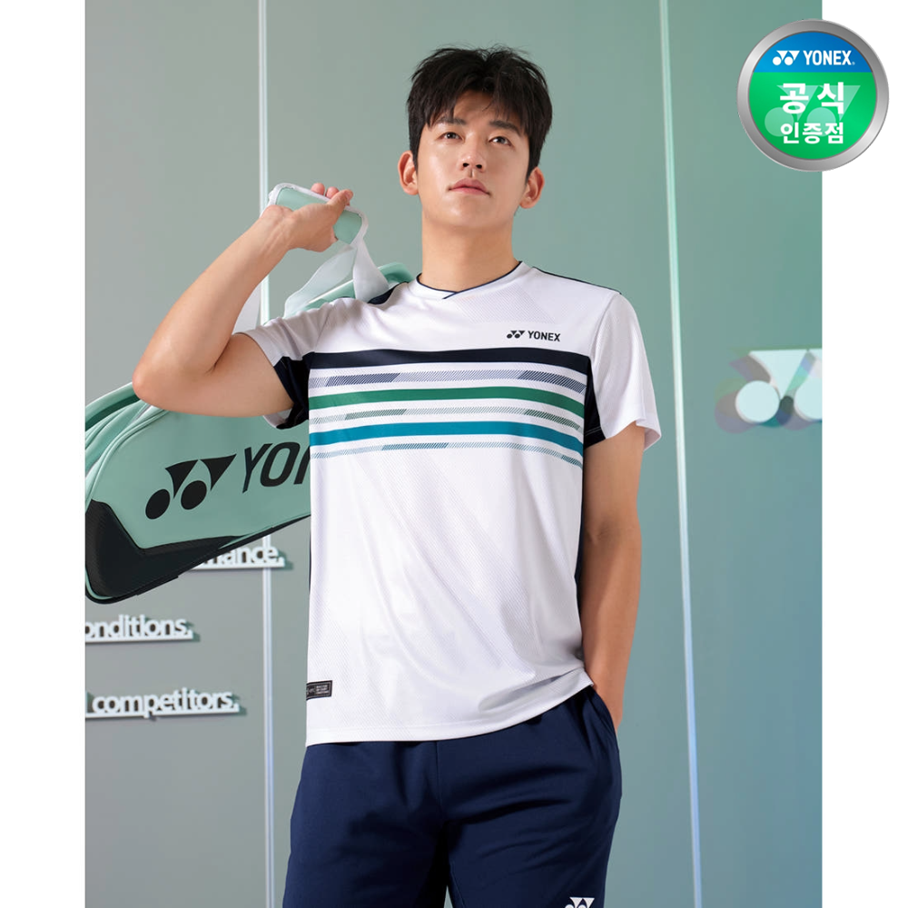 요넥스 243TS017M 배드민턴 반팔 티셔츠 남성 운동복 2024FW - 메인 이미지