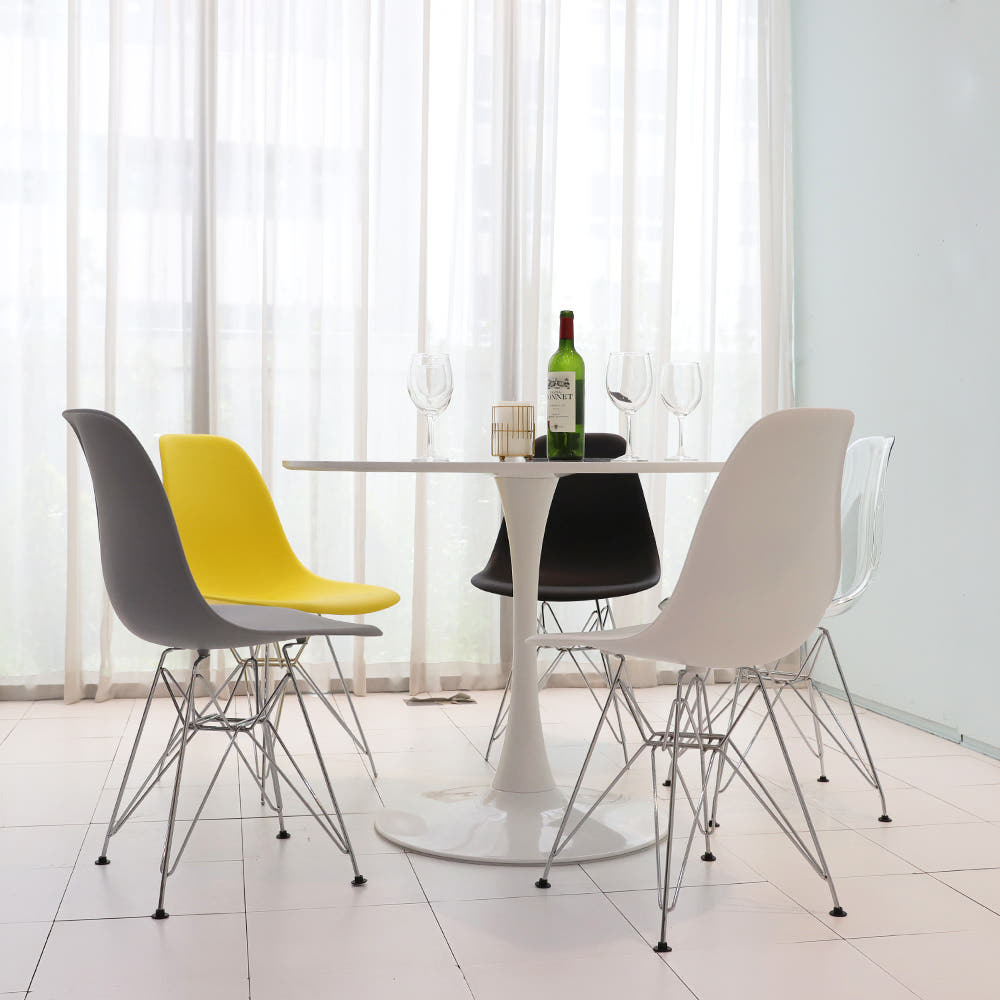 1+1 패리스 에펠 인테리어 미드센츄리 모던 디자인 플라스틱 카페 식탁의자
