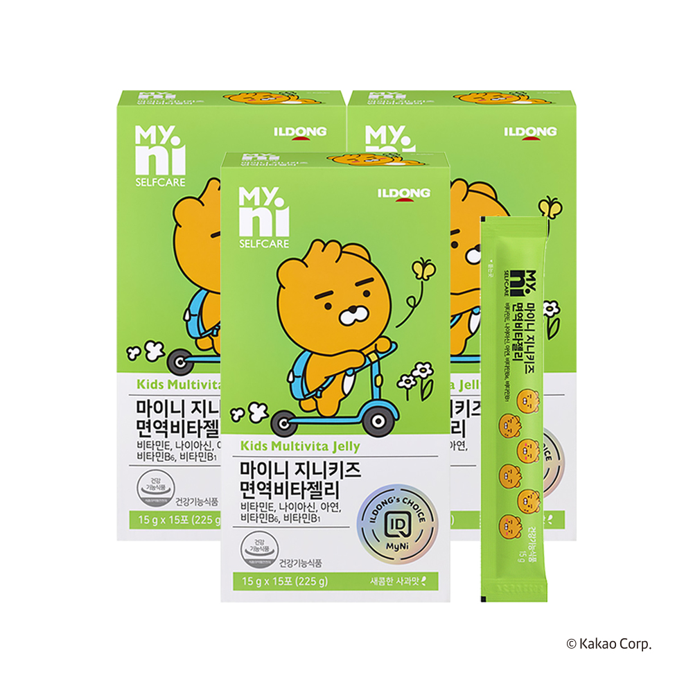 일동제약 마이니 지니키즈 면역비타젤리 15포 3개 - 상품 이미지