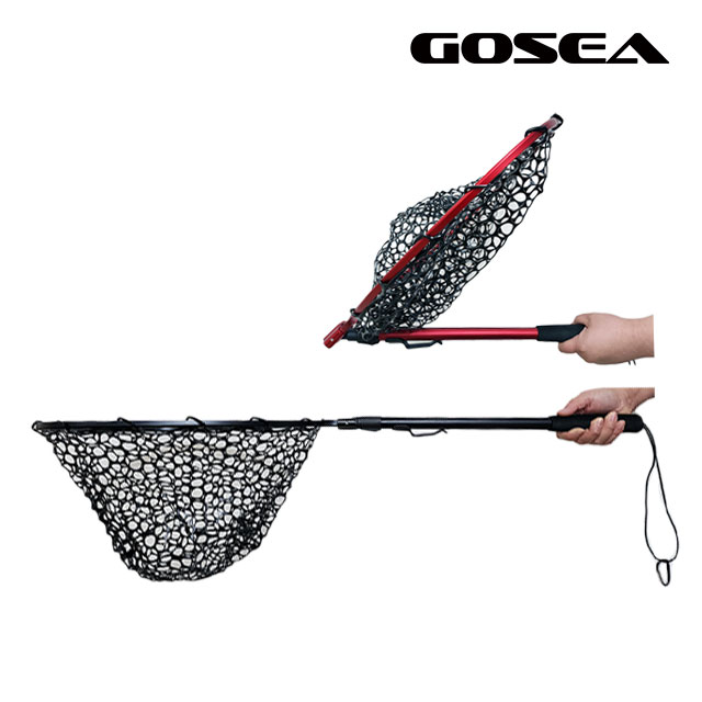 GOSEA 접이식 실리콘 뜰채 95 경량 휴대용 낚시 원터치 랜딩넷 GSF-N1 - 상세 이미지 3