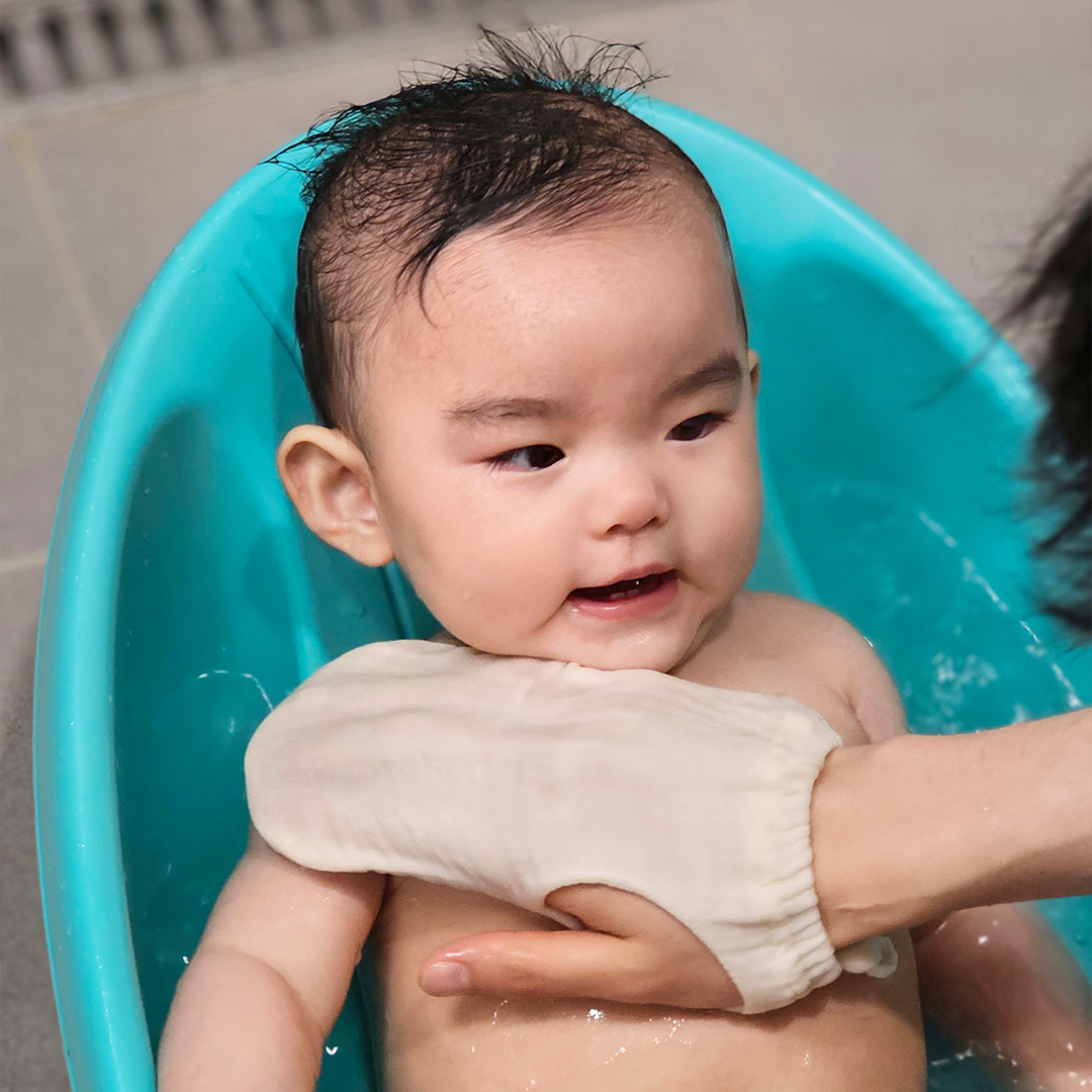 베이비소풍 밤부 거즈 아기 목욕 때수건 / 유아 각질 케어 용품