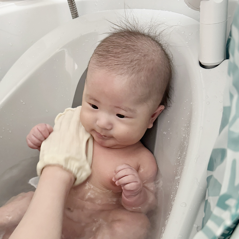 베이비소풍 밤부 거즈 아기 목욕 때수건 / 유아 각질 케어 용품