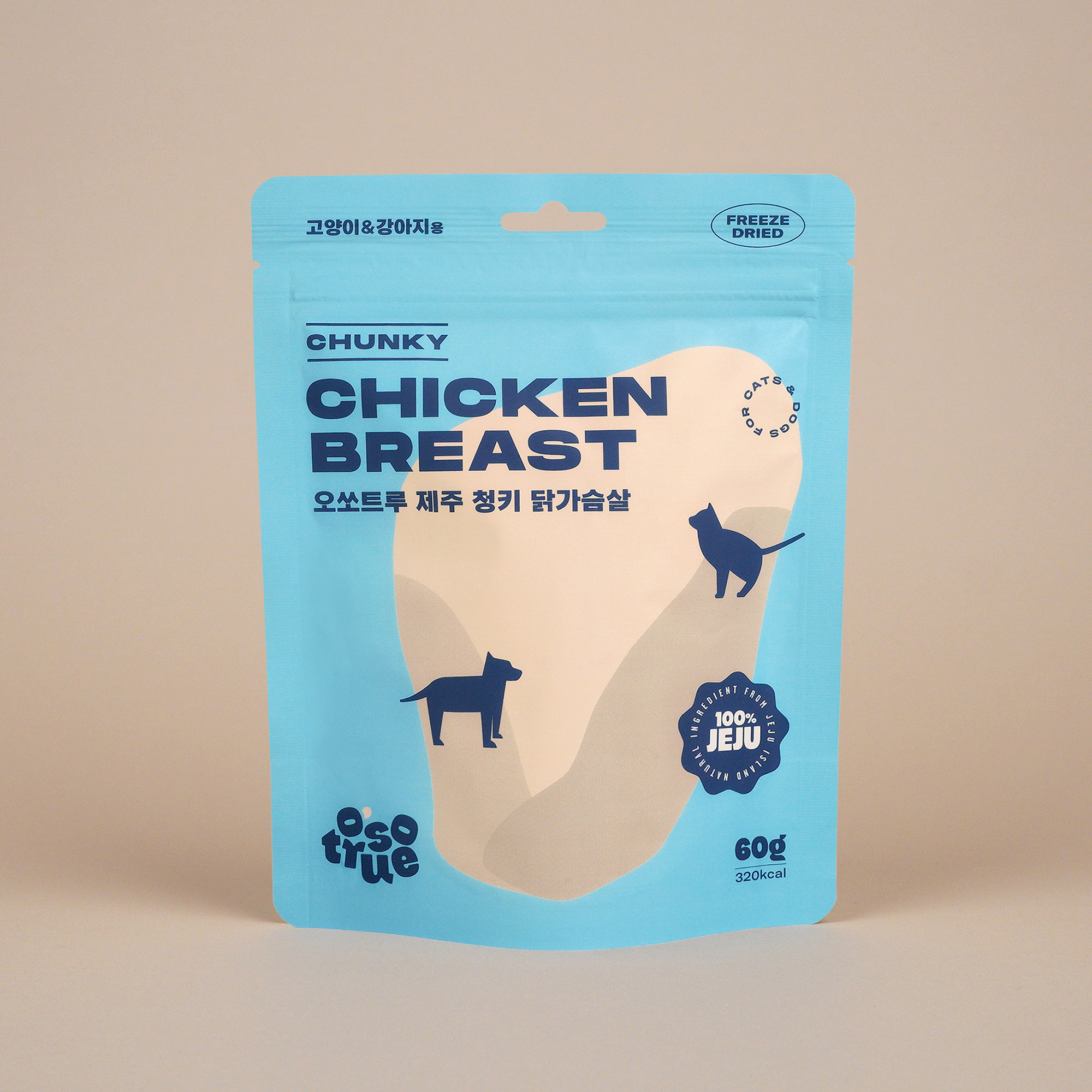 오쏘트루 제주 청키 닭가슴살 동결건조 트릿 60g 이미지 3