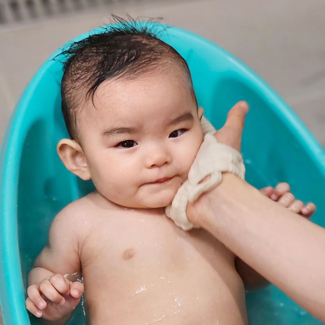 베이비소풍 밤부 거즈 아기 목욕 때수건 / 유아 각질 케어 용품
