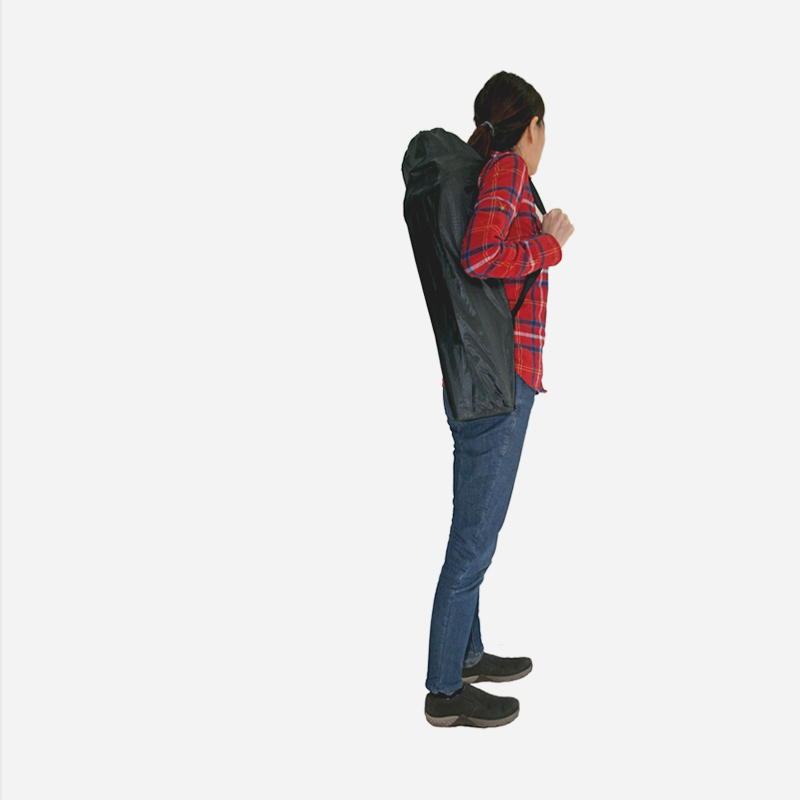 KOOLMAN(쿨맨) 컴팩트 로우 캠핑의자 블랙 - 상세 이미지 5