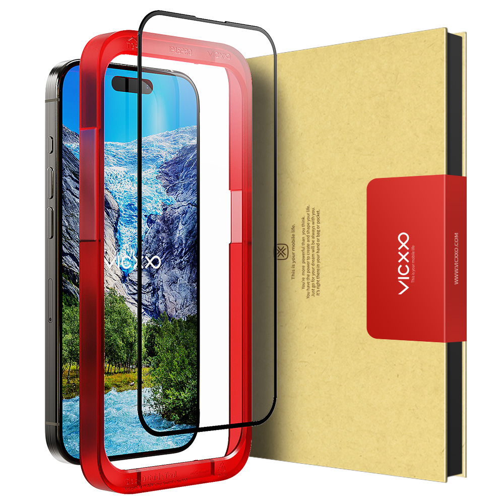 빅쏘 4D 풀커버 강화유리 필름 아이폰15 프로, 1매입