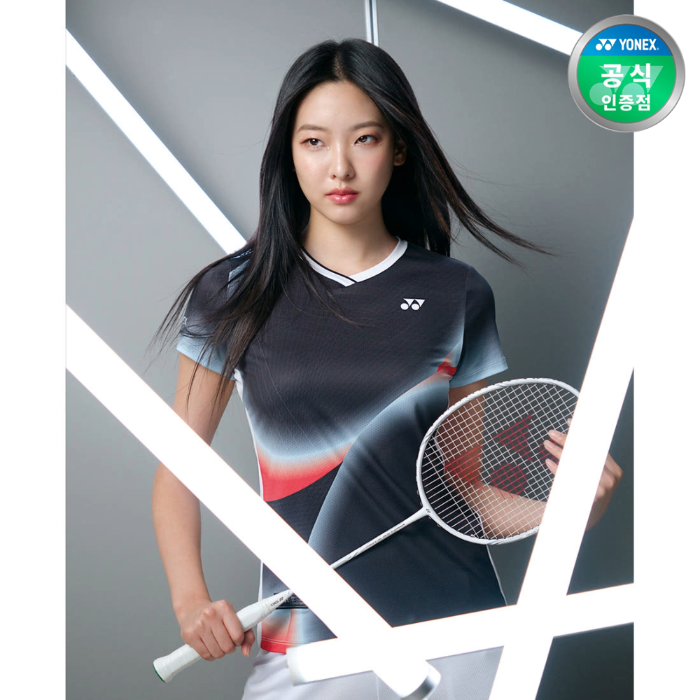 요넥스 243TS002F 배드민턴 반팔 티셔츠 여성 운동복 2024FW - 상품 이미지