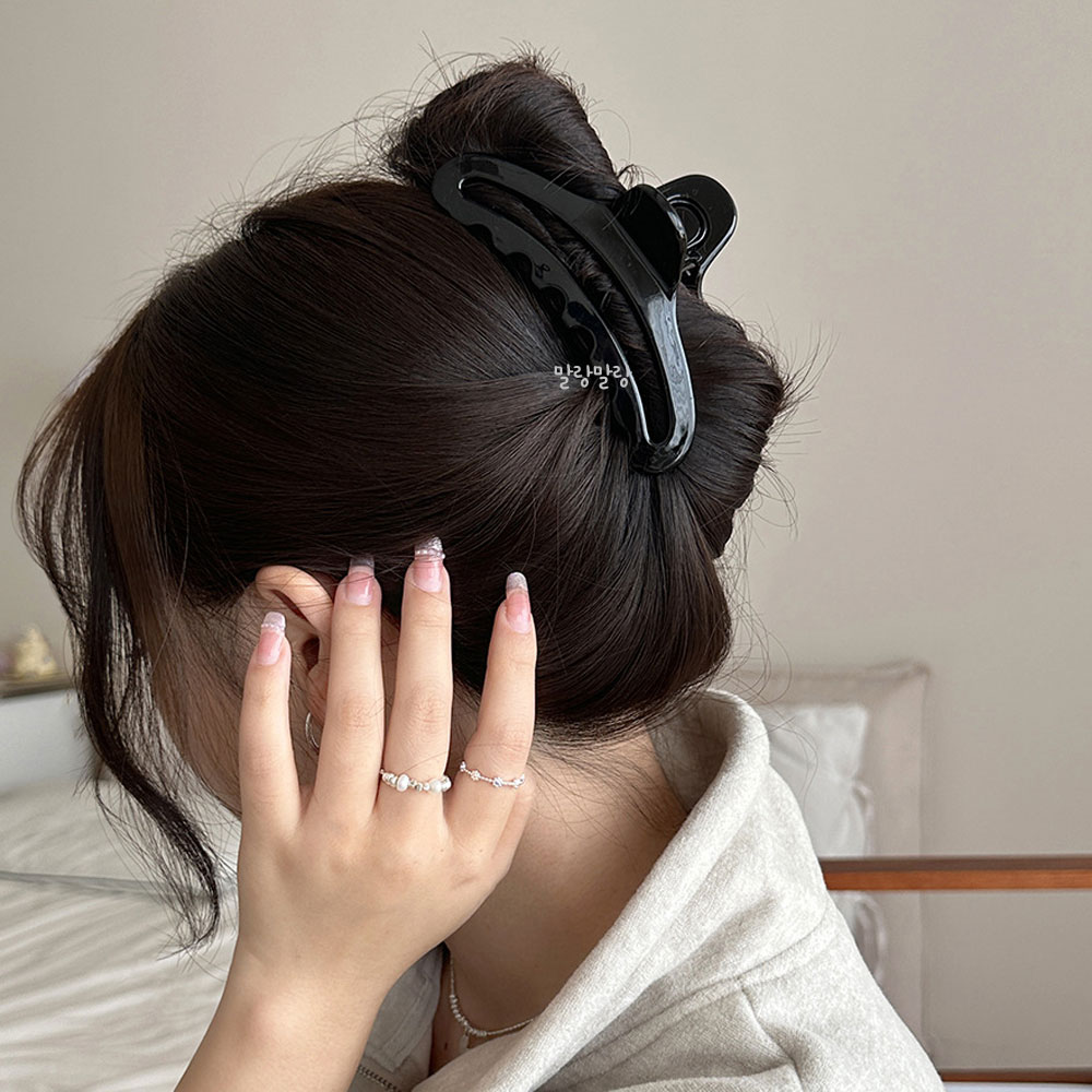 데일리 가벼운 올림머리 장식 삔 긴헤어집게핀 - 상세 이미지 5
