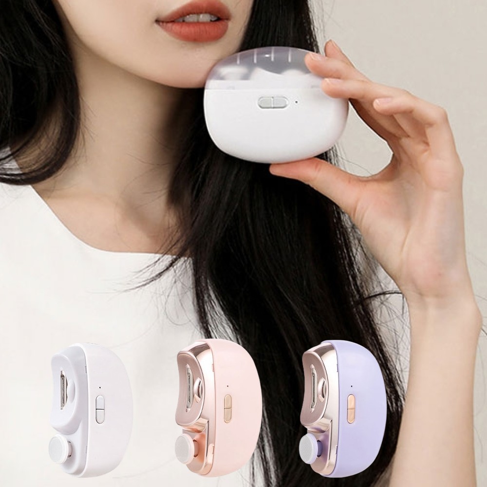 멜럽 2in1 전동 손톱깎이 손톱 다듬기 충전식 여행용 저소음 휴대용 손톱관리