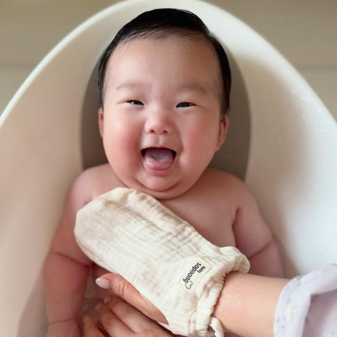 베이비소풍 밤부 거즈 아기 목욕 때수건 / 유아 각질 케어 용품
