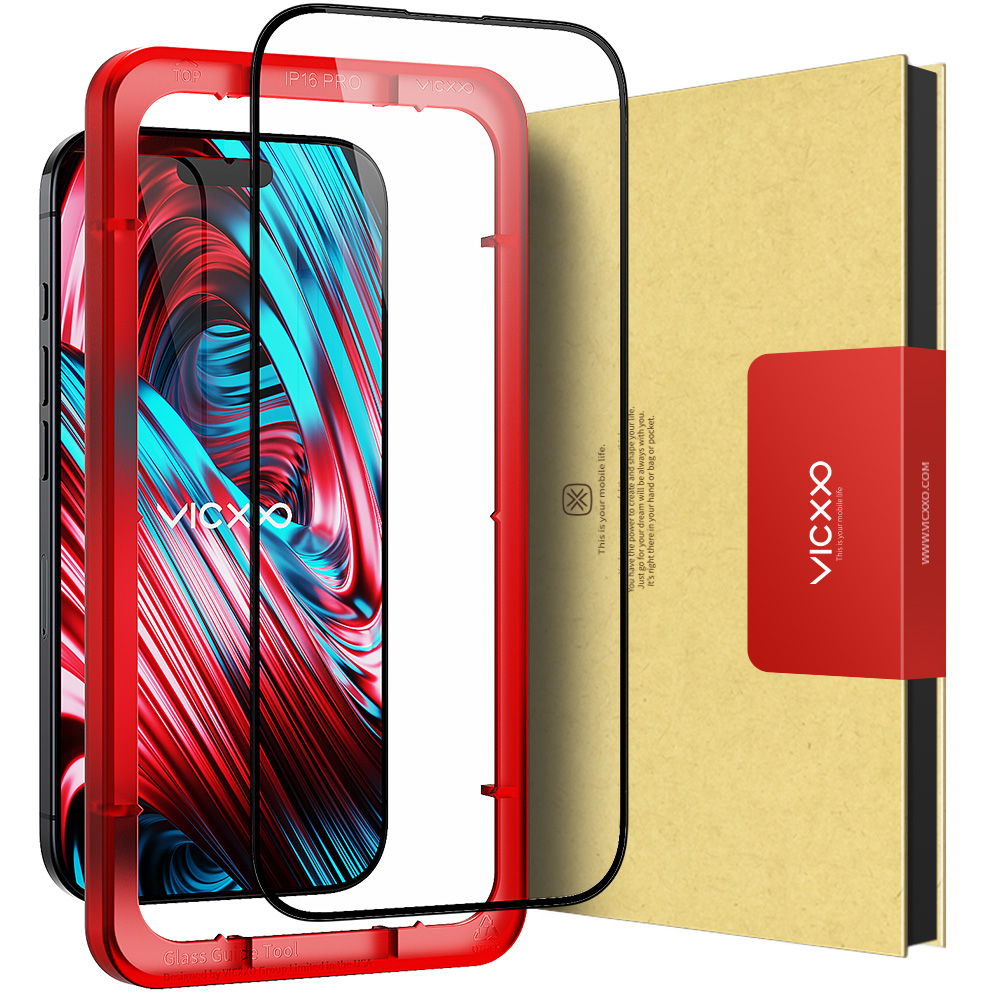 빅쏘 4D 풀커버 강화유리 필름 아이폰16 프로, 1매입