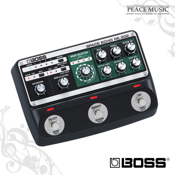 보스 기타 이펙터 RE-202 스페이스 에코 BOSS RE202 Space Echo 딜레이 : 주식회사 피스뮤직