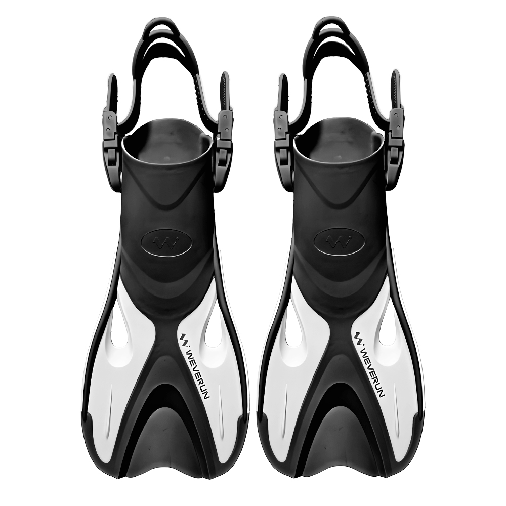 위베런 오리발 아쿠아 숏핀 사이즈 조절 가능한 스노쿨링 수영 스퍼트 장비 이미지 2