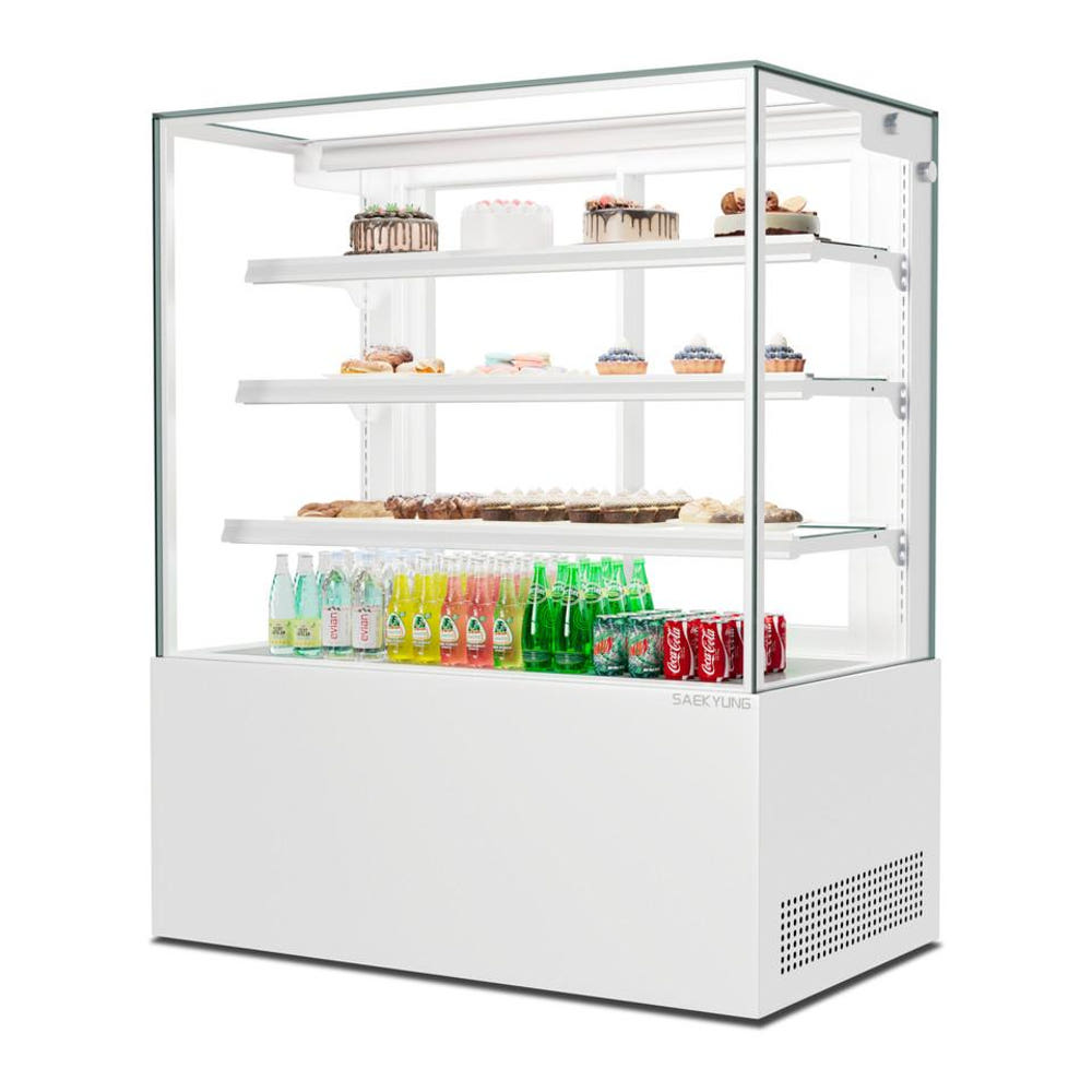 4단 제과쇼케이스 1200 카페용 디저트 음료 진열 냉장쇼케이스 뒷문형 : 신일N위시웨이