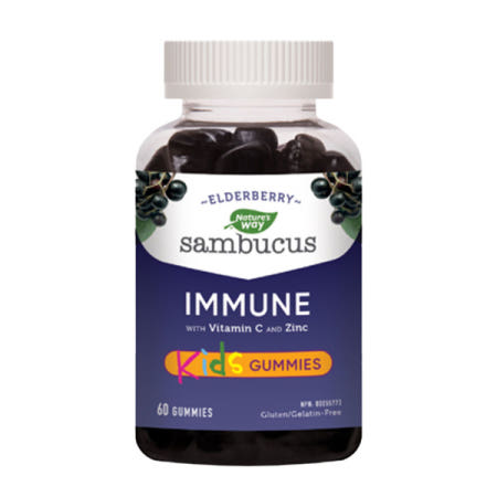 [해외]네이쳐스웨이 삼부커스 엘더베리 비타민C 아연 키즈 60구미 캐나다비타민