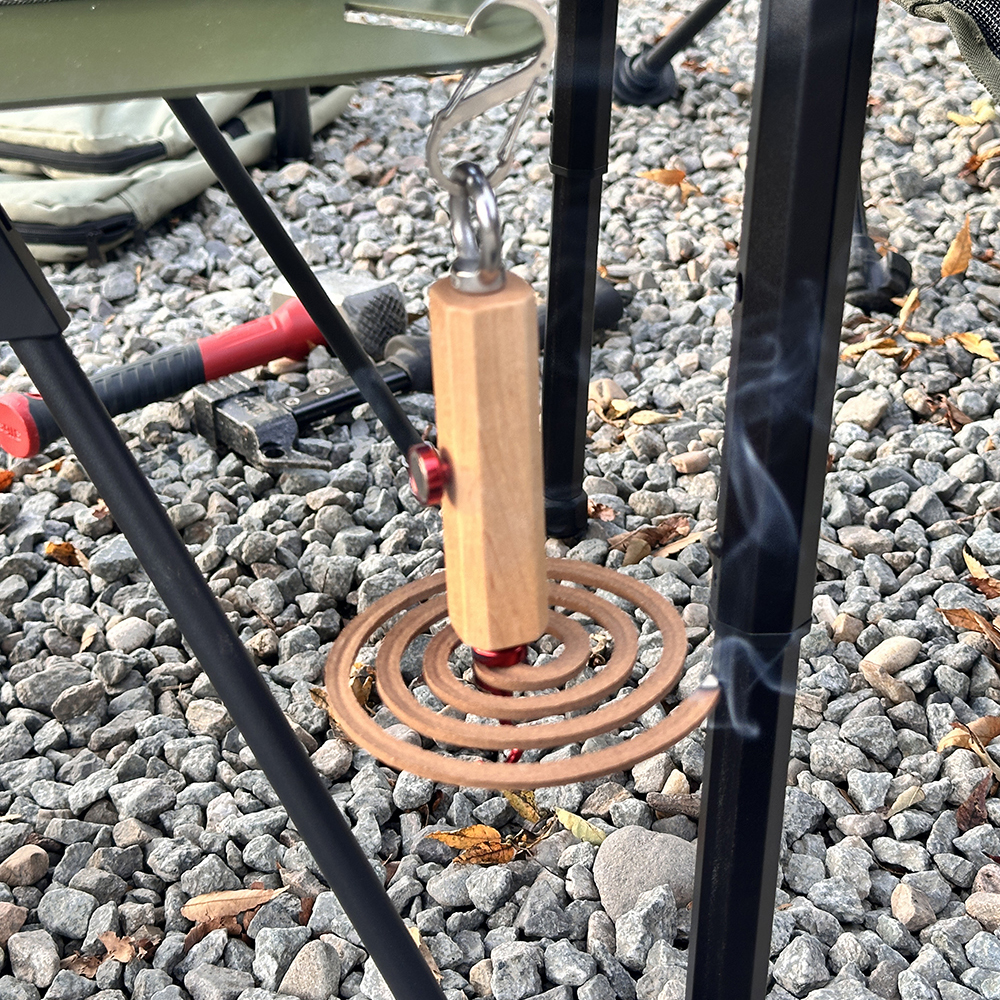 모기향 거치대 자석 홀더 휴대용 연소기 캠핑 모기향 걸이 사각기둥