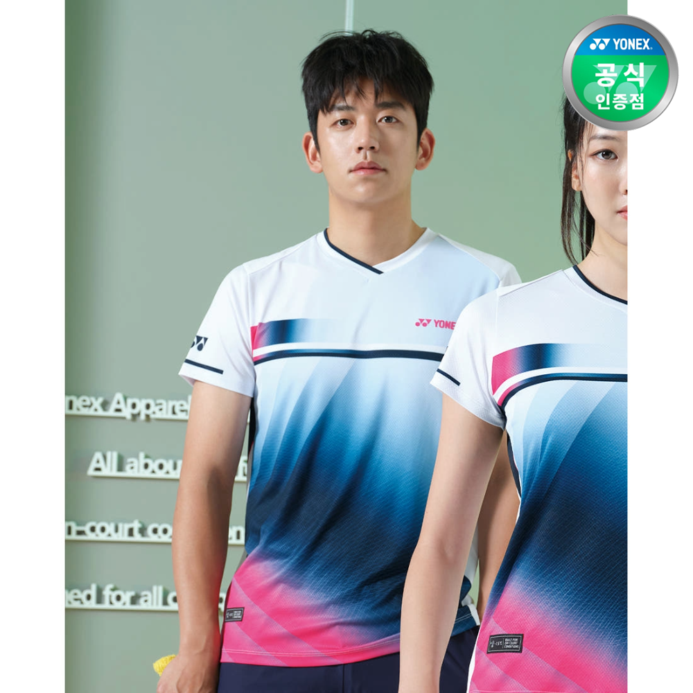 요넥스 243TS007M 배드민턴 반팔 티셔츠 남성 운동복 2024FW - 상품 이미지