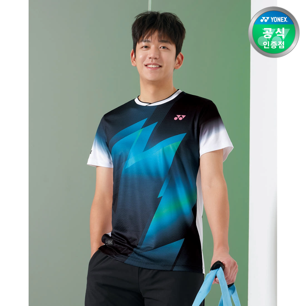 요넥스 243TS021M 배드민턴 반팔 티셔츠 남성 운동복 2024FW - 메인 이미지