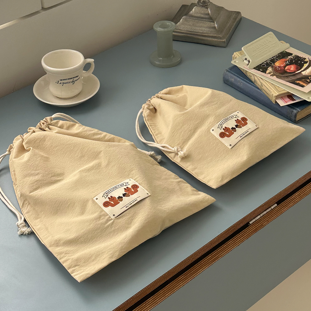 올포홈 소프트 다용도 파우치 스트링 방수 어린이집 여벌옷 준비물