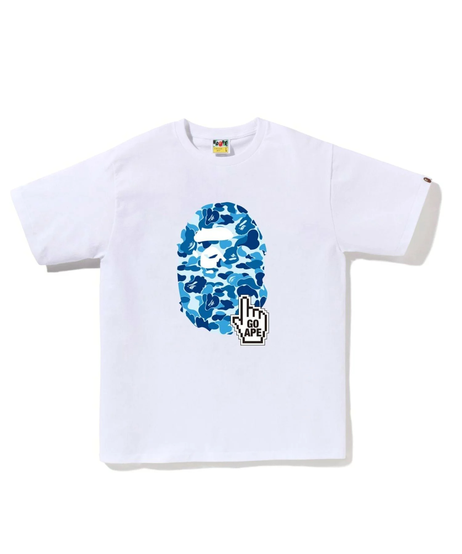 베이프 BAPE 퍼스트 카모 텍스트 바이 베이싱 에이프 반팔 티셔츠 6컬러 - 상세 이미지 4