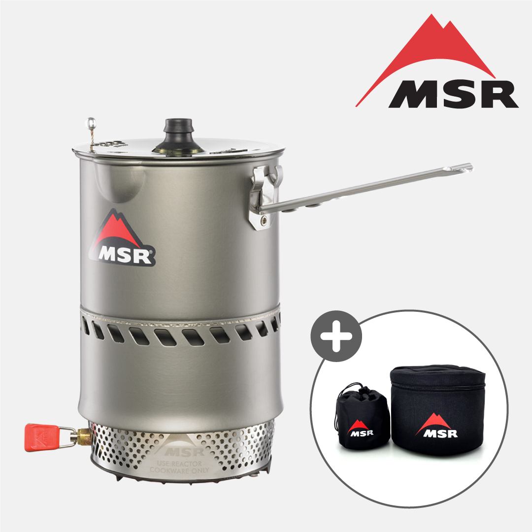 MSR 리액터 스토브 1.0L 스토브 세트 백패킹 버너 파우치 포함