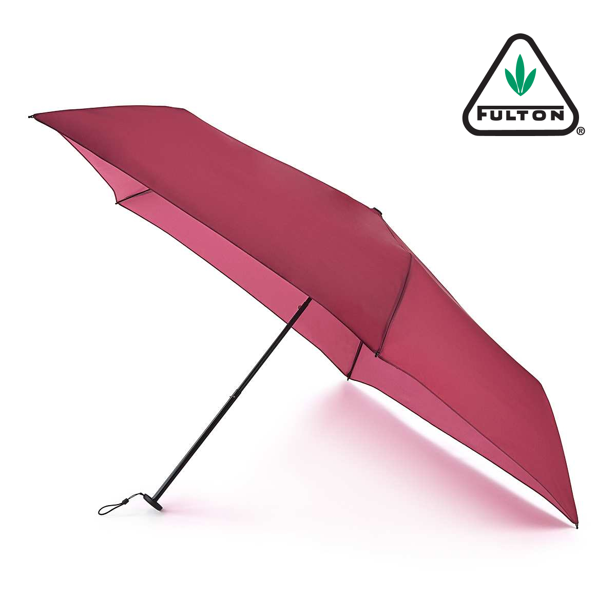 에어로라이트-1 다크 레드 여성 수동 3단 우양산 양우산 20cm 86g UPF 50+ - 상품 이미지