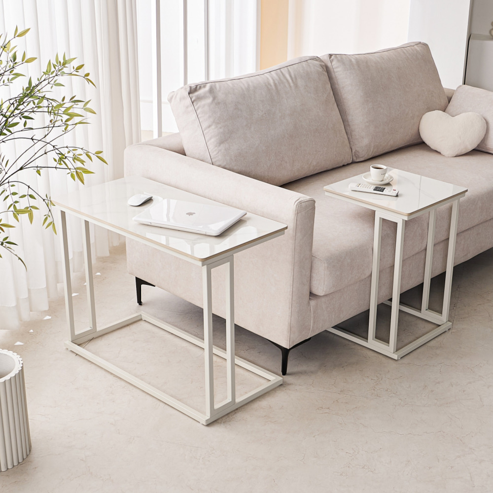 효 ㄷ자테이블 미드센츄리협탁 쇼파뒤선반 폭좁은책상 좁고긴테이블