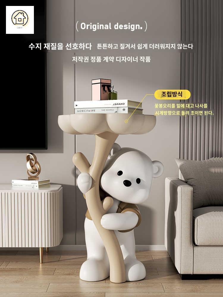 침실 캐릭터 인테리어 가습기 협탁 엔틱 베어 - 상세 이미지 4
