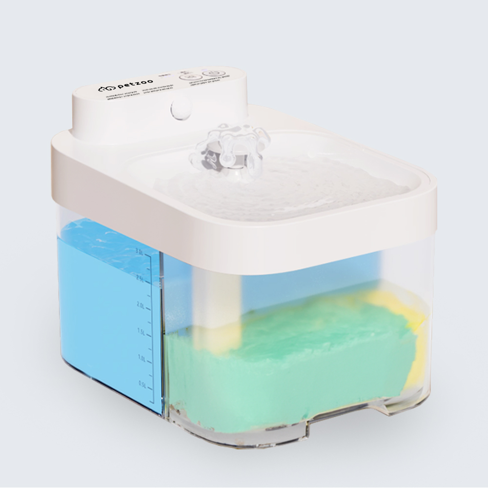 펫쭈 강아지 고양이 스마트 필터 없는 자동급수기 정수기 정오수 음수대