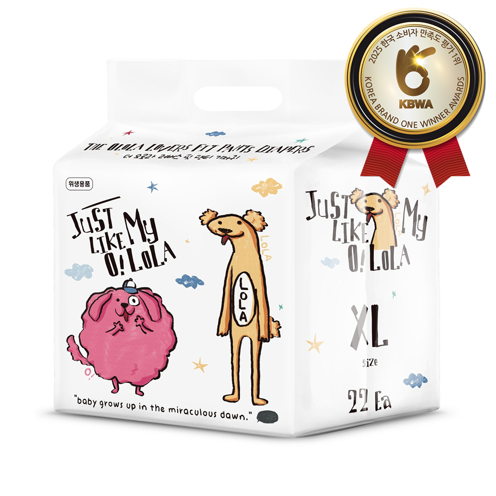 오로라 러버스핏 팬티 기저귀체험팩 1팩 낮밤기저귀 아기기저귀샘플 퀵에어레스트 드라이