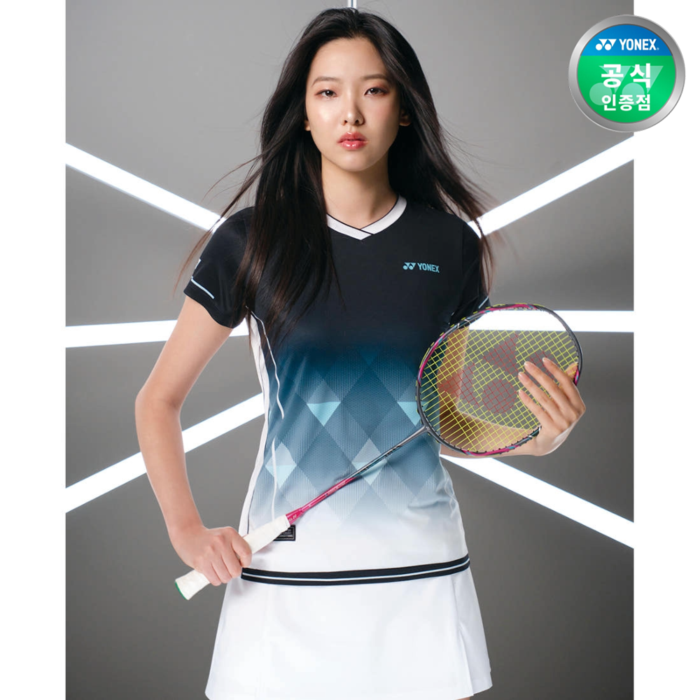 요넥스 243TS004F 배드민턴 반팔 티셔츠 여성 운동복 2024FW - 메인 이미지