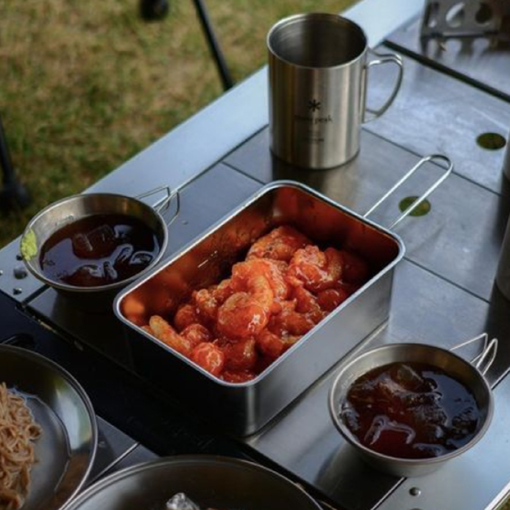 키녹스 캠핑 스테인레스 반합 사각 스텐 반합