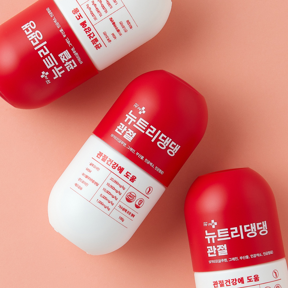 뉴트리댕댕 강아지영양제 기관지협착증 눈 눈물 슬개골 관절영양제 3종세트