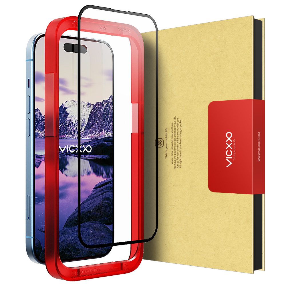 빅쏘 4D 풀커버 강화유리 필름 아이폰15 플러스, 1매입