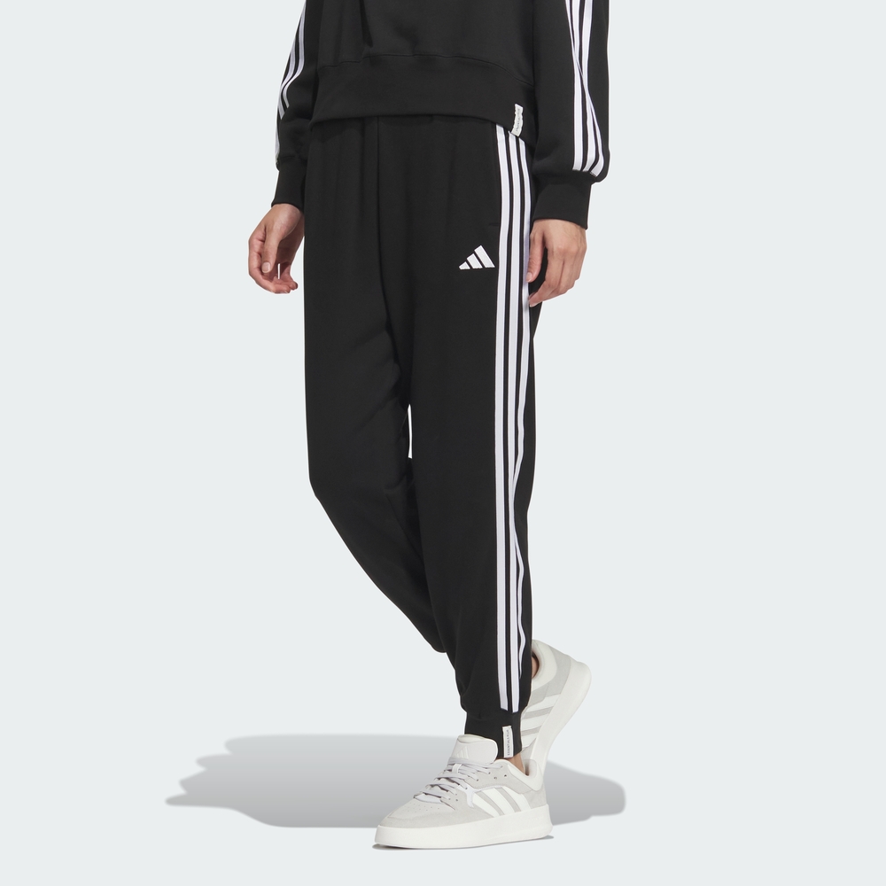 [아디다스 공식] 에센셜+ 3S 프렌치 테리 테이퍼드 팬츠 JW4491 제품 이미지