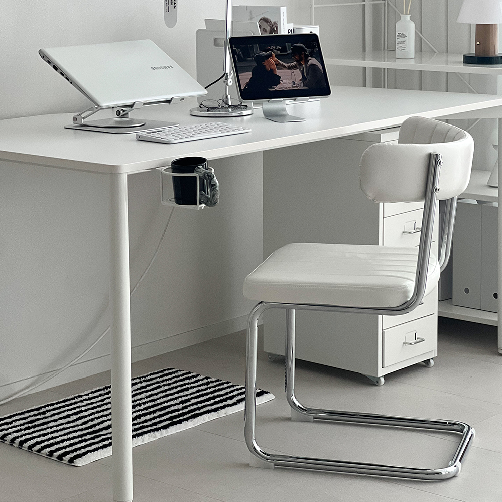 16피스 PSC 카페 업소용 미드센츄리 세스카 식탁 의자 퀼팅 철제 라운지 커피숍