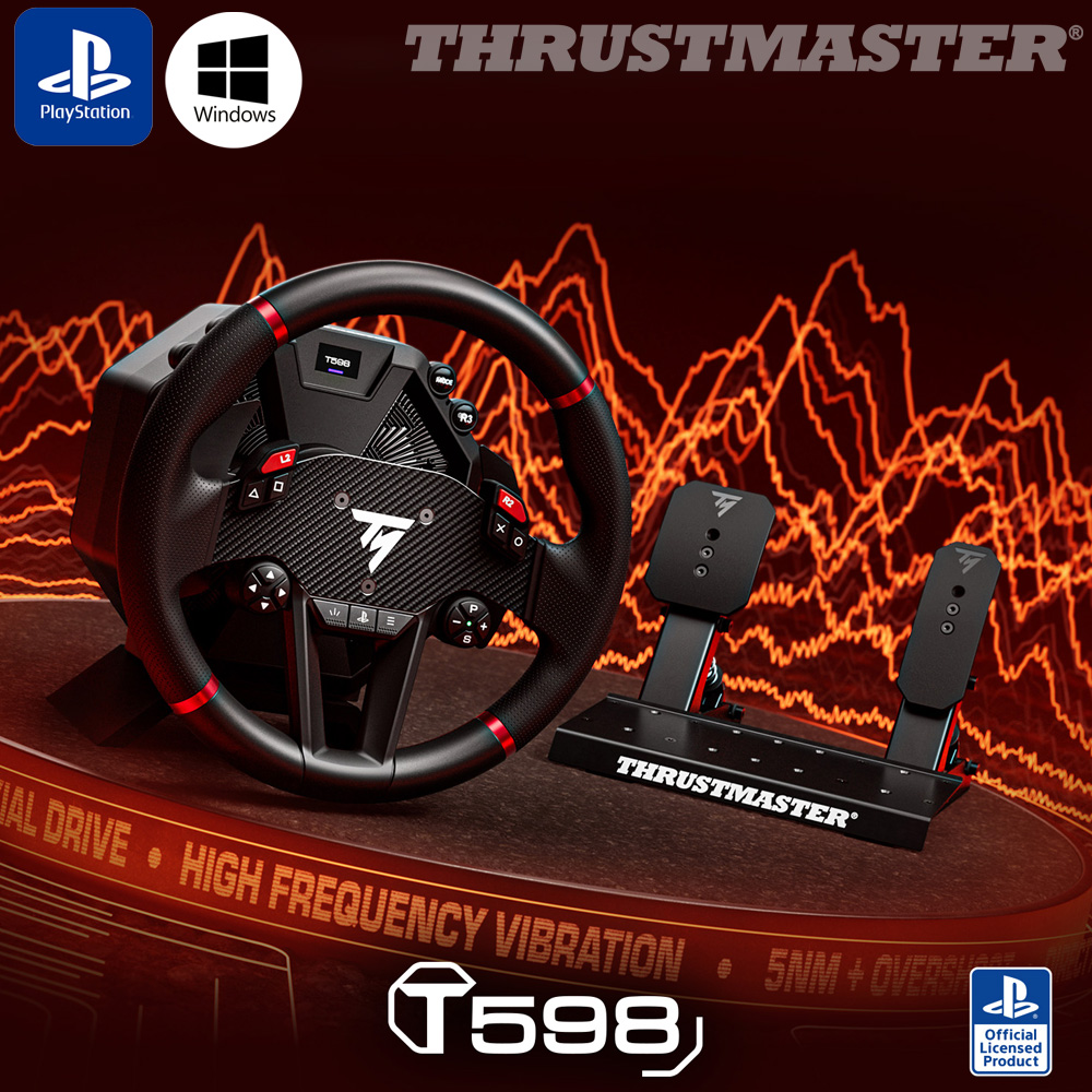 트러스트마스터 T598 DD 다이렉트 드라이브 레이싱휠(PS5/PC), TH8S쉬프터 세트 - 상세 이미지 4