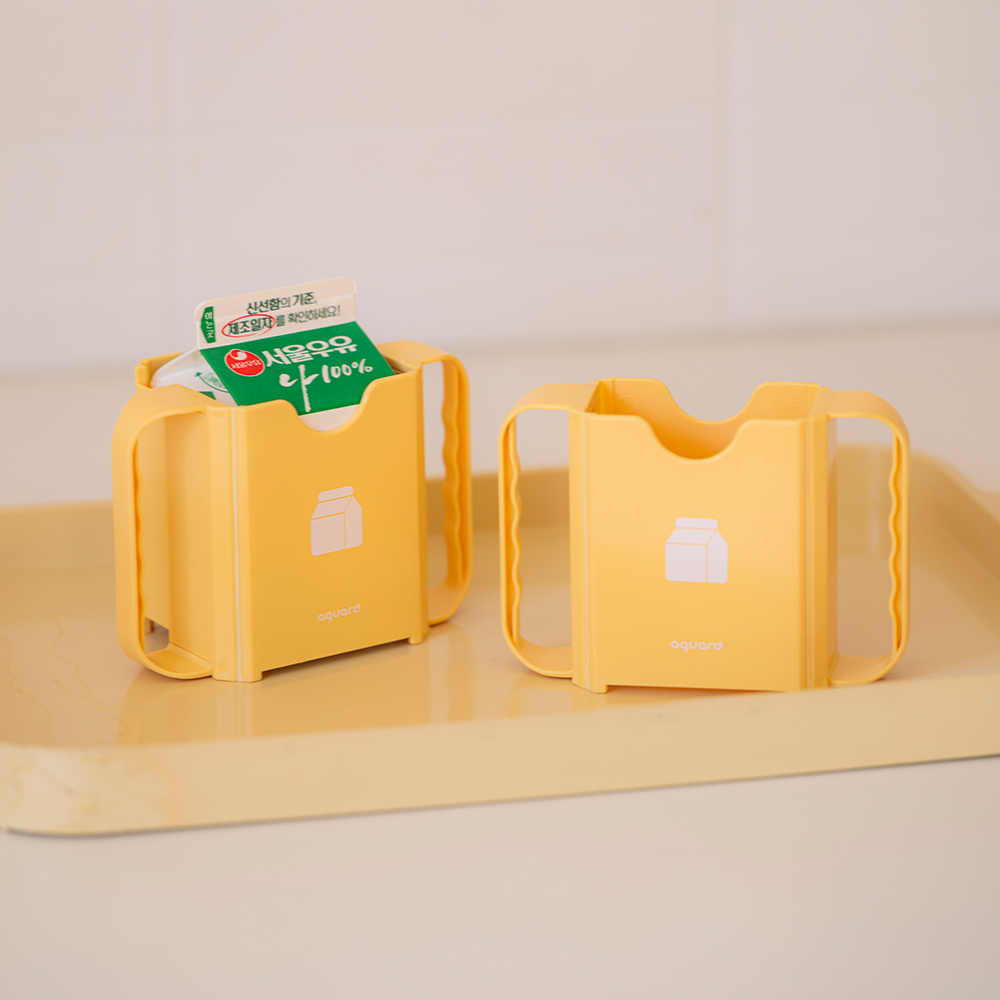 아가드 우유 팩 홀더 사이즈 조절 확장형 컵 손잡이