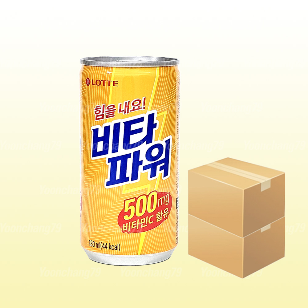 롯데 비타파워 180ml x 60개 에너지 음료수 : 윤창79