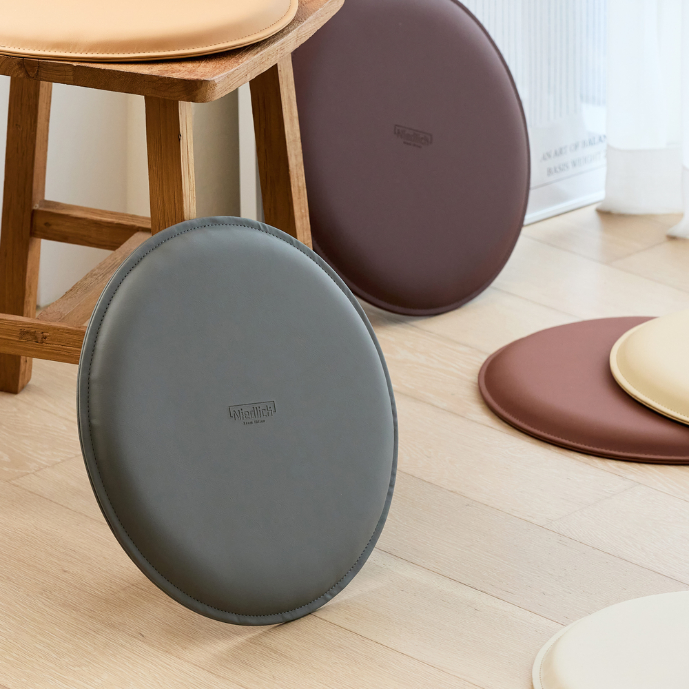 니뜰리히 의자방석 가죽 식탁 벤치 원형 두꺼운 35cm
