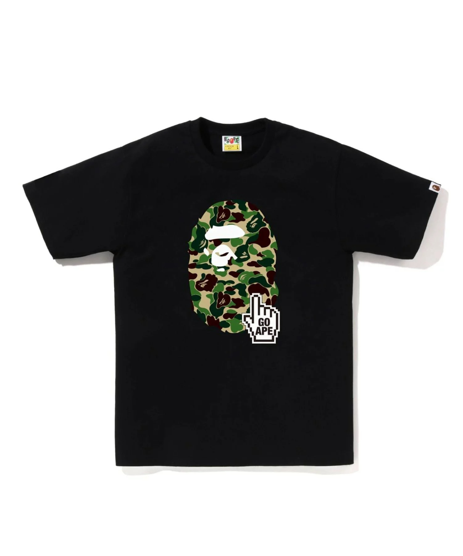 베이프 BAPE 퍼스트 카모 텍스트 바이 베이싱 에이프 반팔 티셔츠 6컬러 - 상세 이미지 2