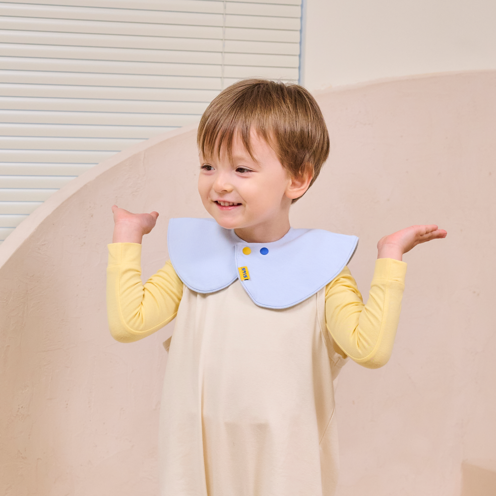 [1+1] 포그니 아기 유아 롤링 턱받이 침받이 저자극 모달 텐셀 원단